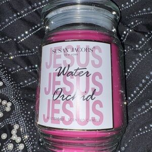 Water Orchid Scented Candle - Pink